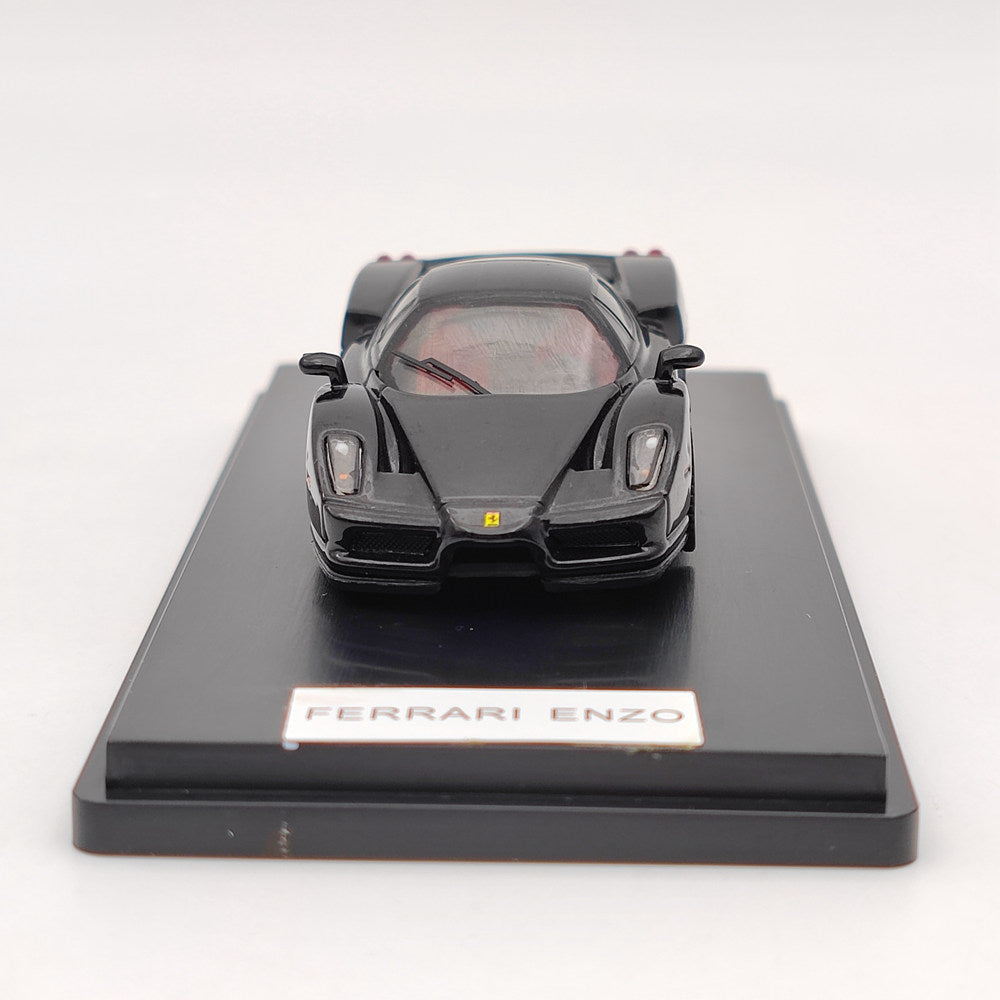 Voiture de sport en métal moulé sous pression Ferrari Enzo (noir) à l'échelle 1/64, modèle de collection, jouets, cadeau