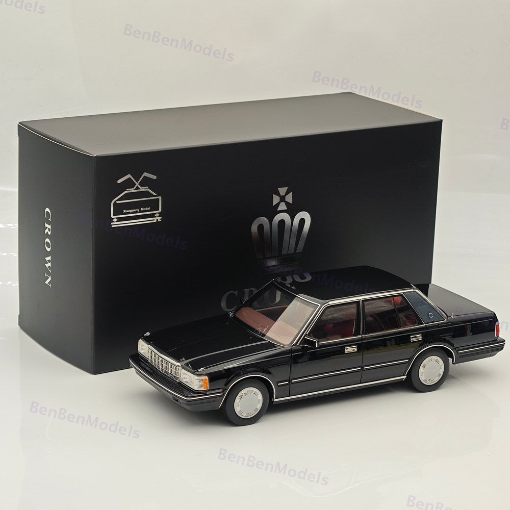 1/18 Toyota Crown Seventh Generation MS122 Black /Red Interior Diecast Model Car