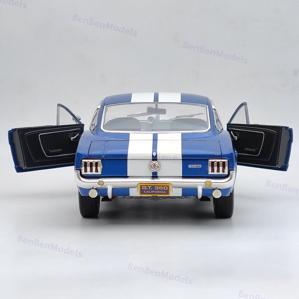 Cobra 1:18 Ford Mustang Shelby GT 350 1966 Blue DC35002 Metal Collectibles Used