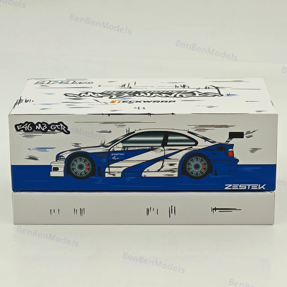 1:64 DCM BMW M3 GTR E46 NFS TECKWRAP APAXPO ZESTEK Diecast Models Car Colletible