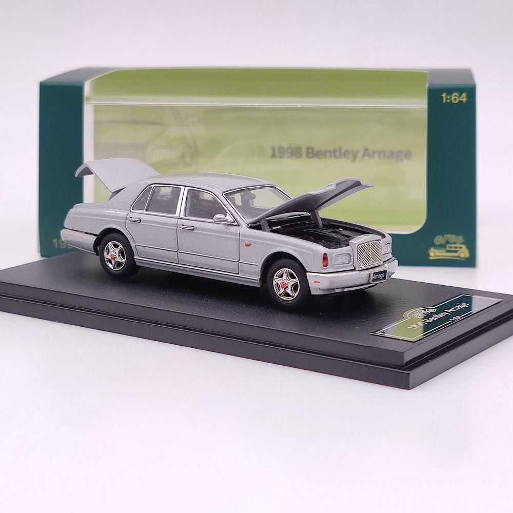 GFCC TOYS 1:64 1998 Bentley Arnage Silver Modèle de voiture moulé sous pression Collection limitée Jouets Cadeau