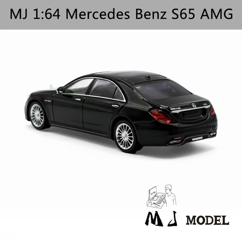 MJ 1:64 Mercedes Benz S65 AMG W222 Diecast Toys Modèles de voitures Collection Cadeaux Édition limitée