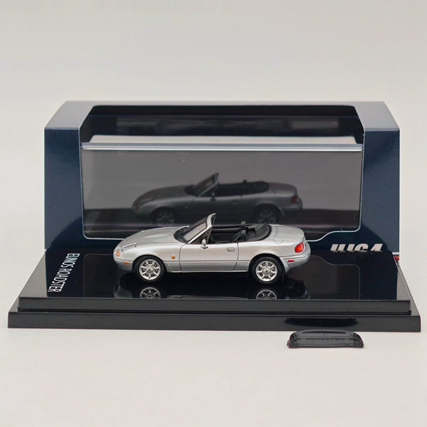 1/64 Hobby JAPAN Mazda EUNOS ROADSTER NA6CE WITH TONNEAU COVER Silver HJ642025AS Diecast Models Car Limited Collection Auto Toys Gift