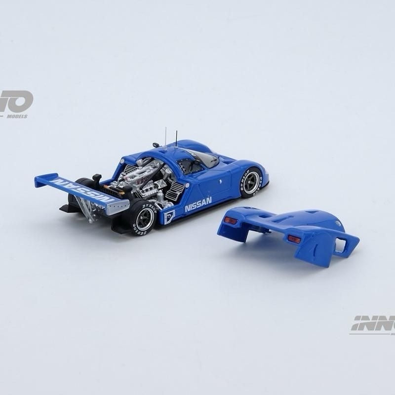 INNO64 1:64 Nissan R89C 1988 Le Mans Test Car Alloy Model Car Collectible Gifts Blue