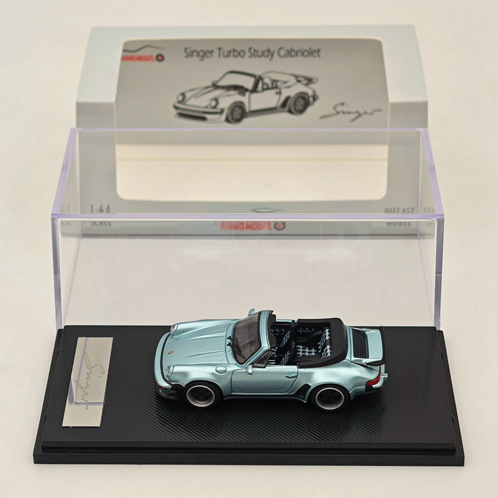 RHINO MODEL RM 1:64 Porsche Singer Turbo Study Cabriolet 930 Diecast Toys Car Collection Gifts Limited Edition