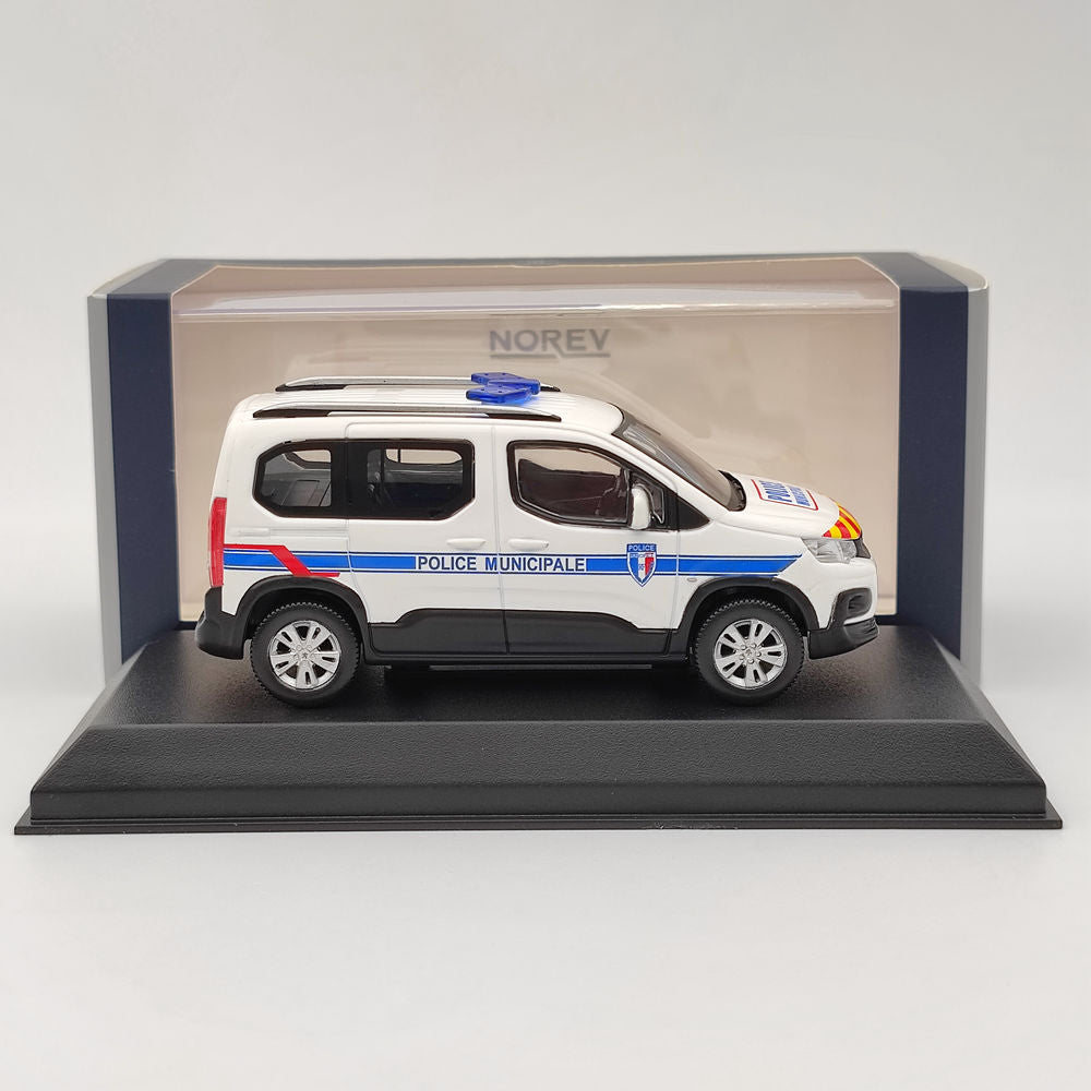 Norev – Peugeot Rifter Police Municipale 1/43, modèles moulés sous pression, voiture de Collection, jouets, cadeau, 2019