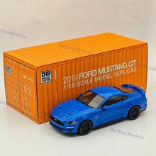 DM 1/18 Scale Model Replicas Ford Mustang GT 2019 Widebodykit Pack RHD Blue