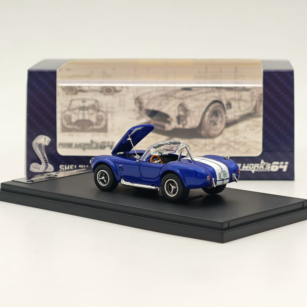 1/64 Fine Works Ford SHELBY COBRA 427S/C Blue Limit 999 pièces Modèles moulés sous pression