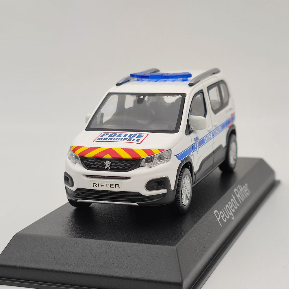 Norev – Peugeot Rifter Police Municipale 1/43, modèles moulés sous pression, voiture de Collection, jouets, cadeau, 2019