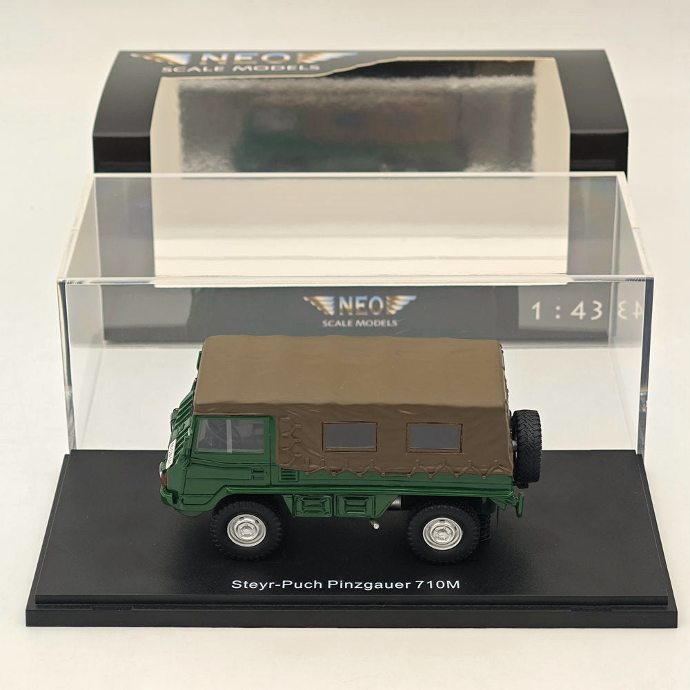 NEO 1/43 Steyr-Puch Pinzgauer 710M Green Resin Models Car Colllection