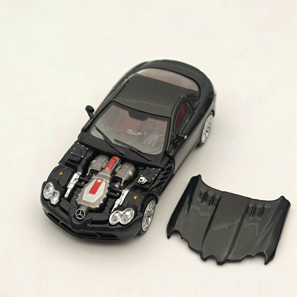 Modèle réduit de voiture moulé sous pression Mercedes Benz McLaren SLR Black LEGEND SERIES VHTF 1/64 Stance Hunters