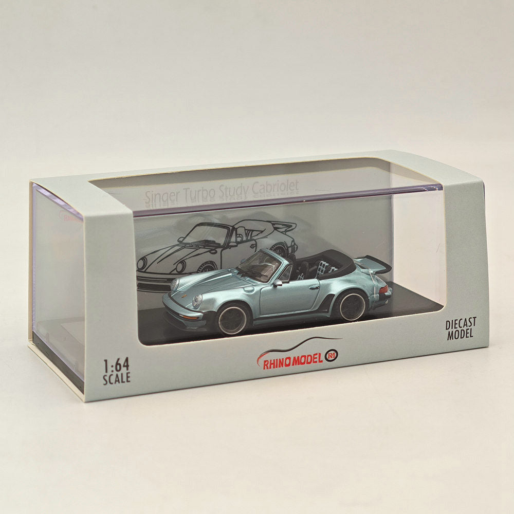 RHINO MODEL RM 1:64 Porsche Singer Turbo Study Cabriolet 930 Diecast Toys Car Collection Gifts Limited Edition