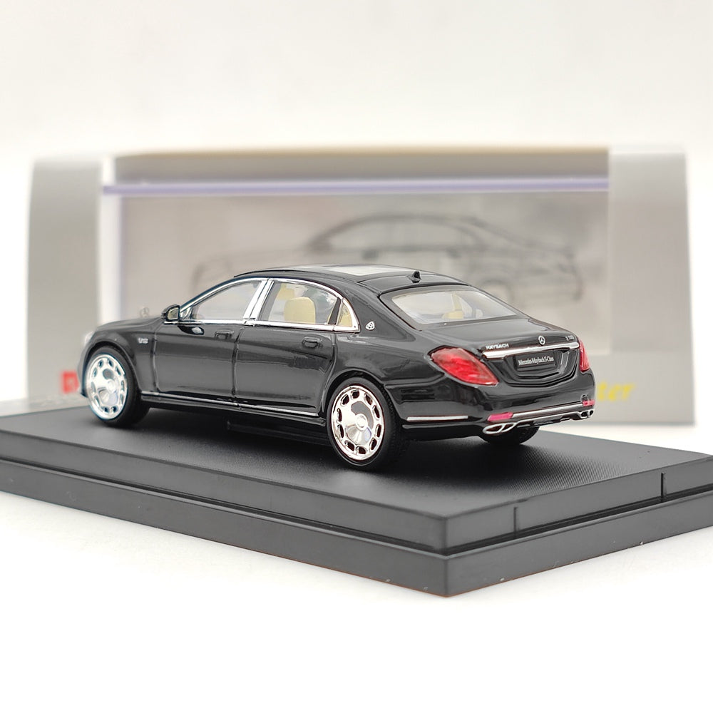 Modèle réduit de voiture moulé sous pression Mercedes Benz Maybach S680 Master 1:64, jouet de collection, cadeau automobile, noir
