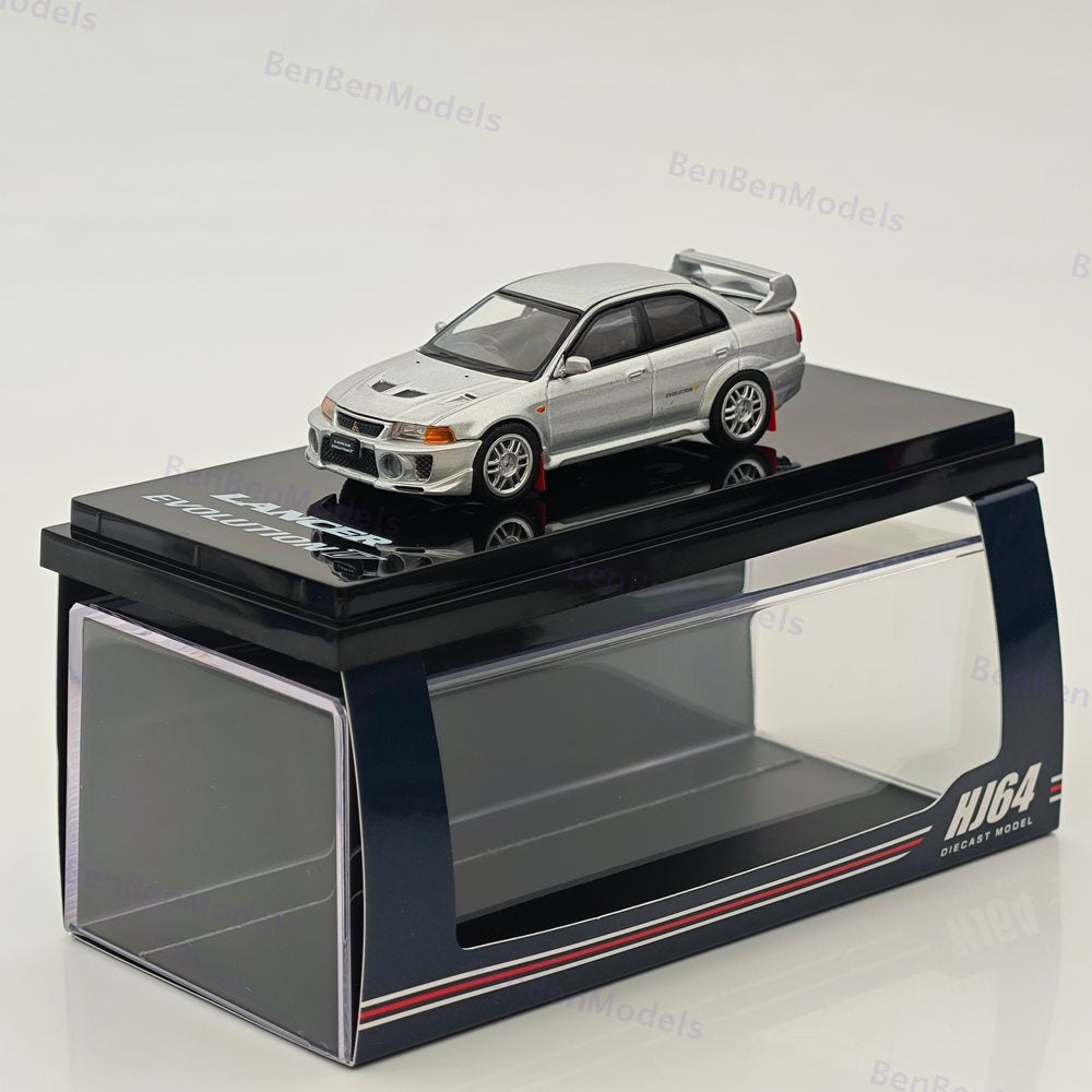 Hobby Japan 1/64 Mitsubishi Lancer GSR Evolution V (CP9A)1998 Silver HJ642032AS