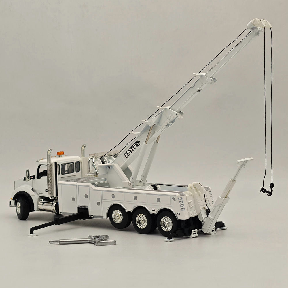 FIRST GEAR 1/50 Kenworth T880 with Century Model 1060 Rotator Wrecker White 50-3467 DIECAST Model Truck Collection