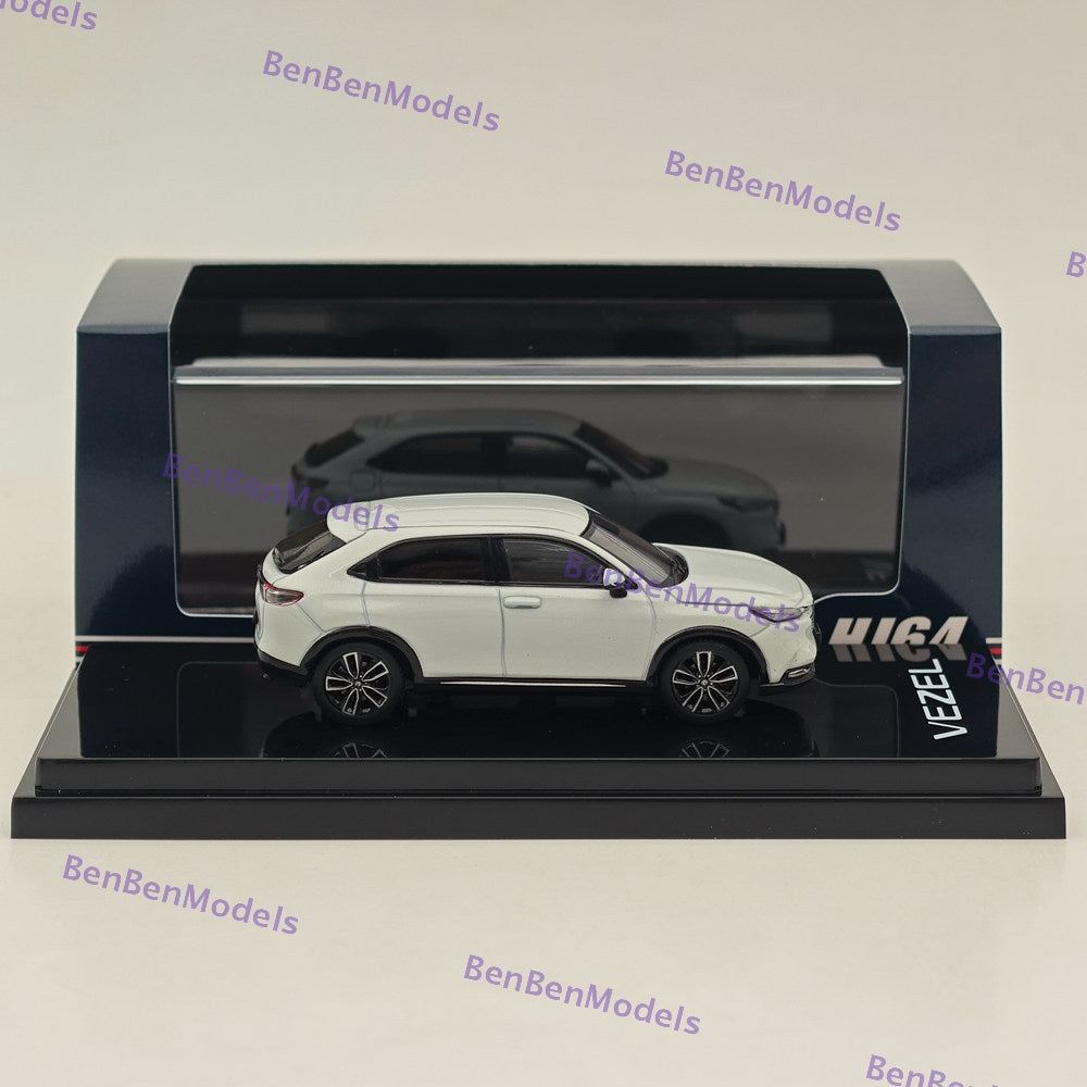 1/64 Hobby Japan VEZEL e: HEV Z Premium Sunlight White Pearl Diecast HJ641071ASW