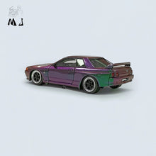 MJ 1:64 Nissan GTR R32 Modèles miniatures en résine Jouets Voiture Hobby Collection Cadeaux Caméléon