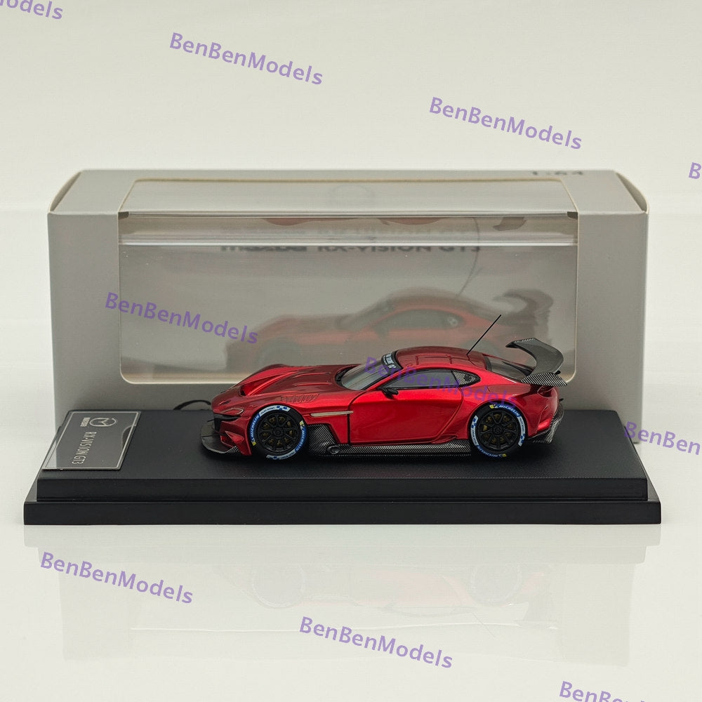 1:64 Glory Mazda RX Vision GT3 Coupe Racing Sports Model Diecast Metal Car Red