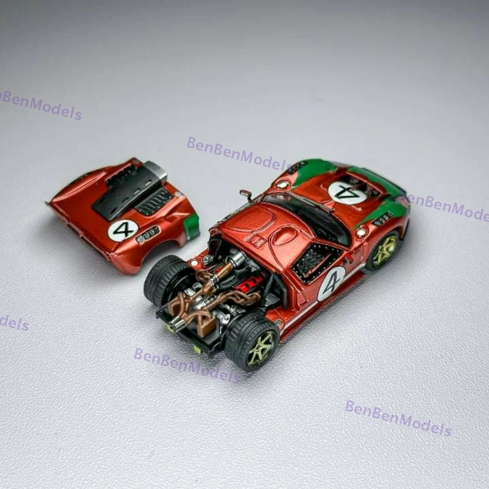 RM 1:64 Ford GT40 Hood Magnetic Limited Edition Alloy Car Model - Two Styles
