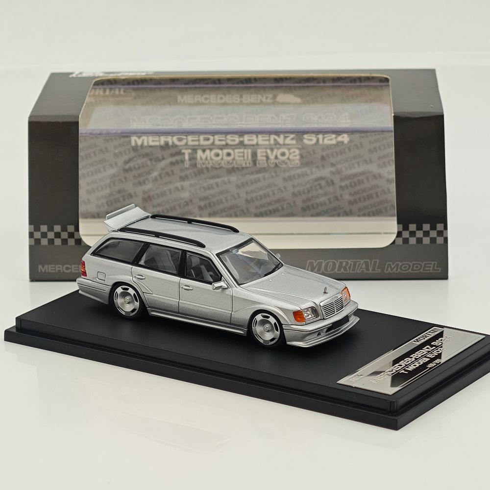 Mortal 1:64 Mercedes-Benz S124 T MODEII EVO2 Wagon Taxi Diecast Toys Car Models Collection Gifts