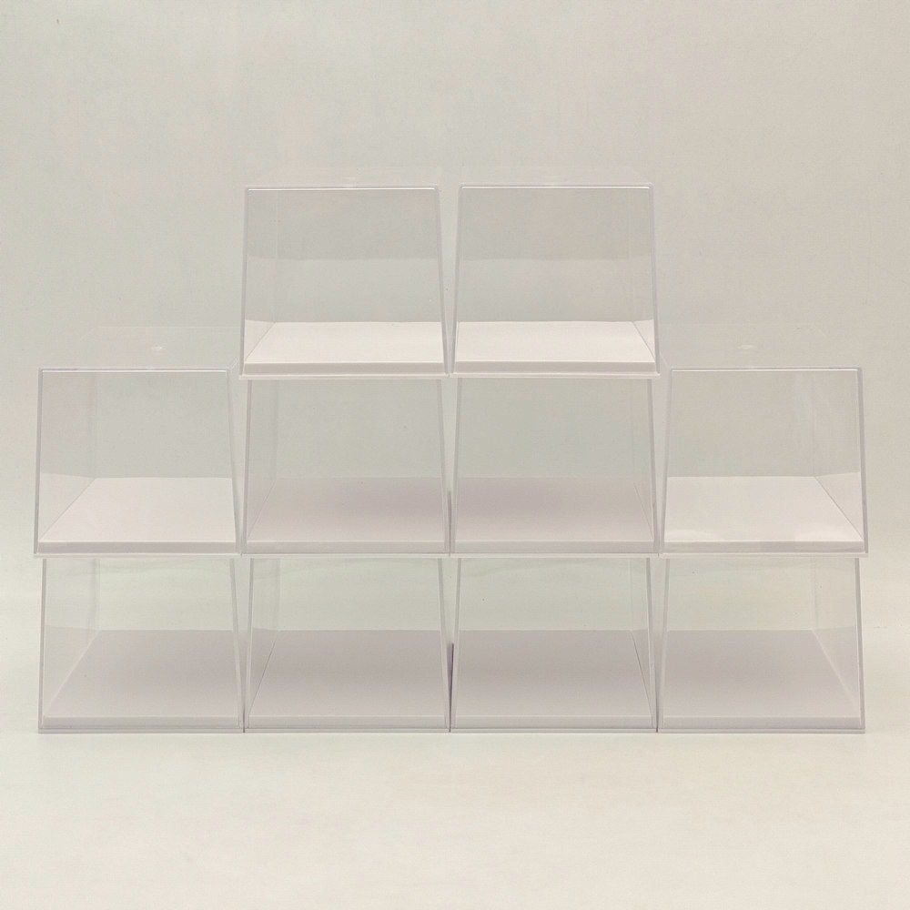 Boîtes en acrylique de 15,3 cm 6 pouces, présentoir de rangement transparent anti-poussière pour modèles de voitures et jouets à l'échelle 1:72, 1:43