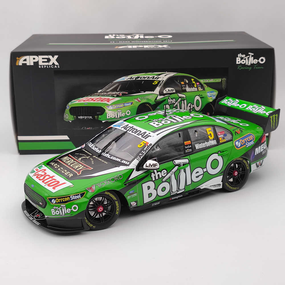 1/18 Apex Ford The Bottle-O Racing Team #5 Mark Winterbottom 2017 AD81422 Modèles moulés sous pression Collection limitée
