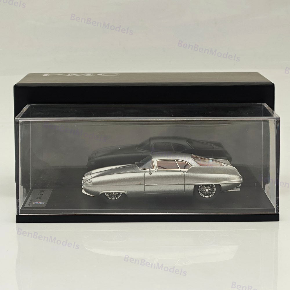 PMC 1/43 Alfa Romeo B.A.T. 9 1955 Silver Resin Model Car Limited Edittion 111