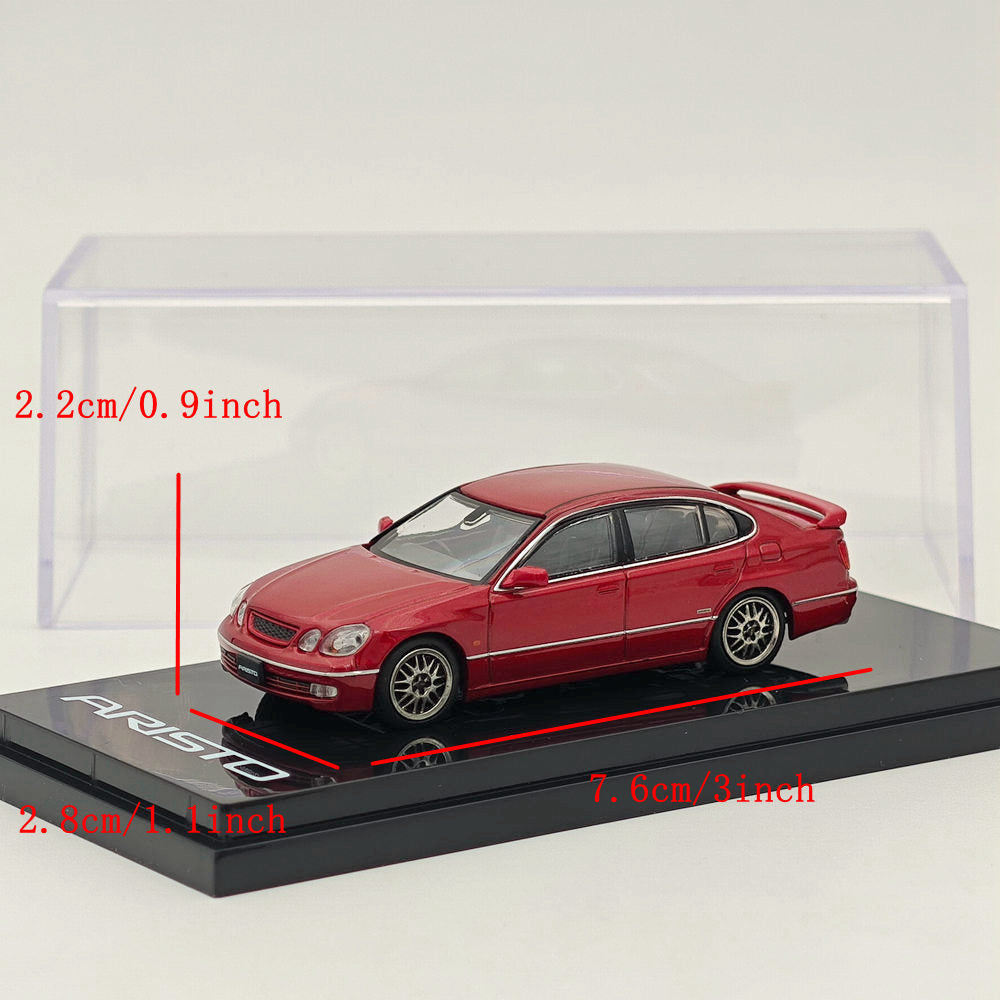Hobby Japan 1/64 TOYOTA ARISTO V300 VERTEX EDITION Customized Red HJ641030CR Diecast Models Car Collection Auto Toys Gift In Stock - US