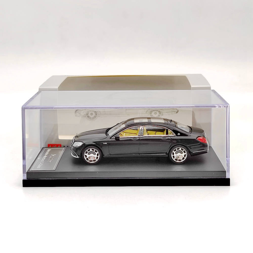 Modèle réduit de voiture moulé sous pression Mercedes Benz Maybach S680 Master 1:64, jouet de collection, cadeau automobile, noir