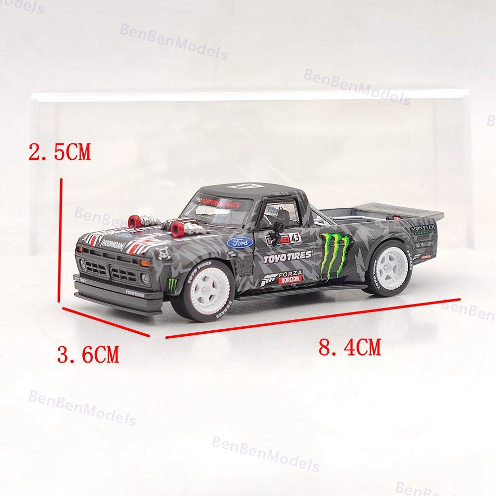 1:64 SW Ford Hoonitruck Ken block 1977 F-150 Pick Up Diecast Model Car Limited