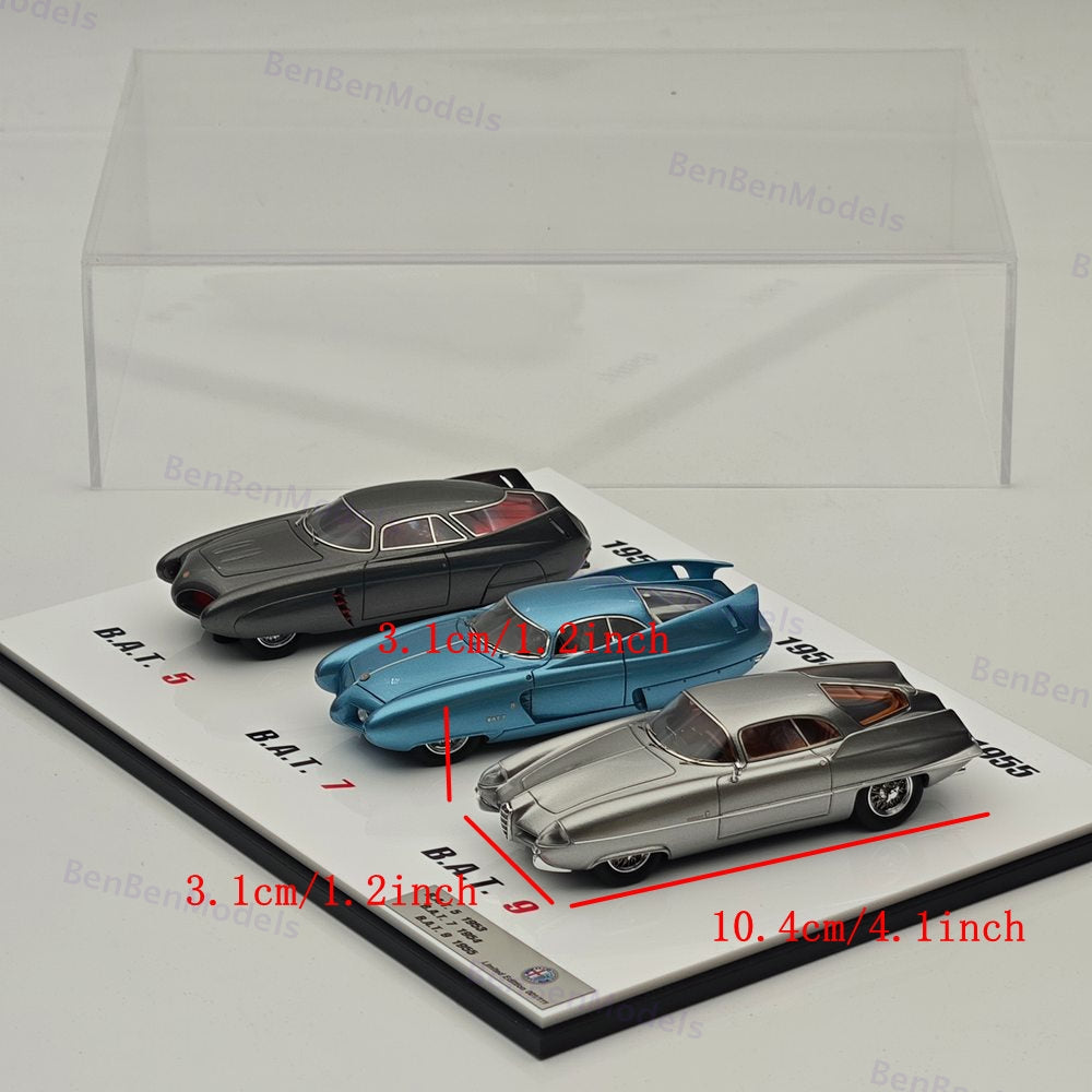 1:43 PMC Alfa Romeo BAT 5 .7 .9 1953 1954 1955 Concept Car Model 3-Car Package