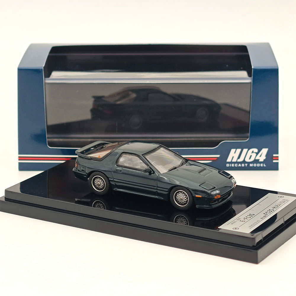 Hobby Japan 1:64 Mazda RX-7 (FC3S) Winning Limited Shade Green HJ641043WGR Modèles moulés sous pression Collection de voitures