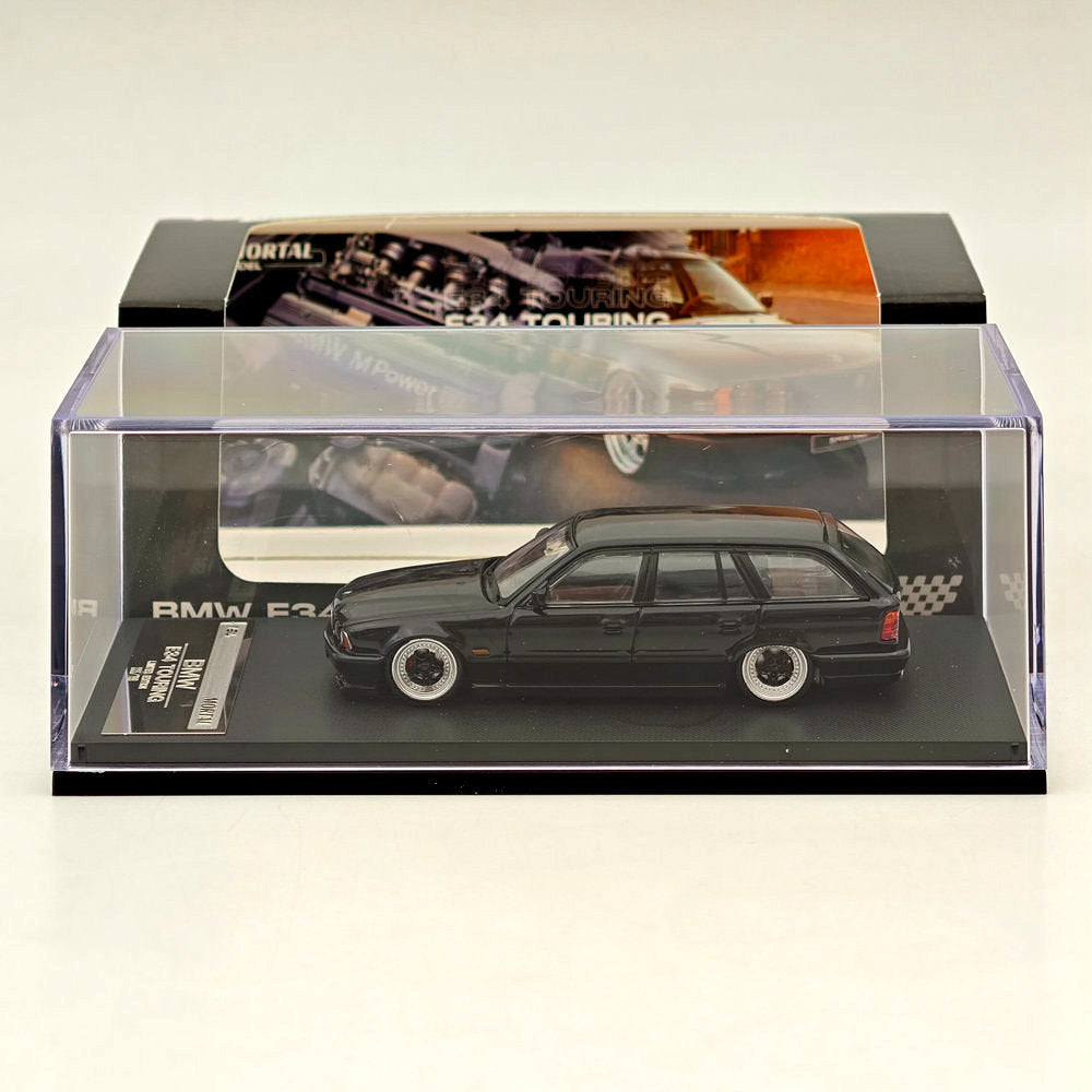 Mortal 1:64 BMW E34 M5 TOURING Wagon Openable Hood Diecast Toys Car Models Hobby Collection Gifts