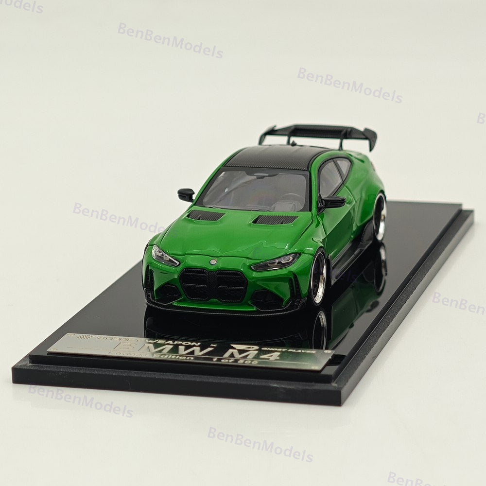 1:64 SW BMW M4 G82 Green Sports Diecast Models Car Limited Collection Gift