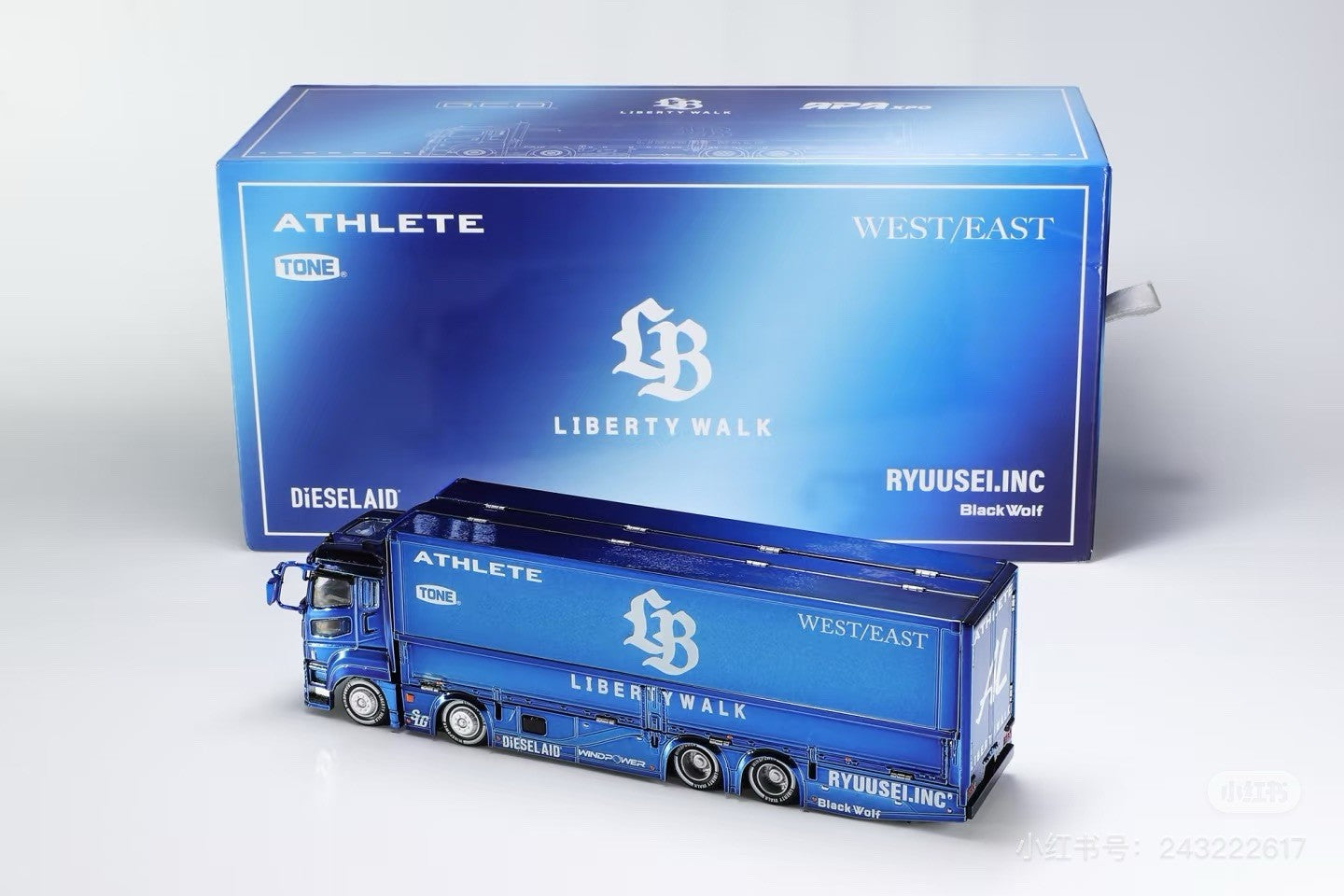GCD 1:64 Mitsubishi Fuso LB Truck Electroplated Blue 2025 Foshan Expo Exclusive