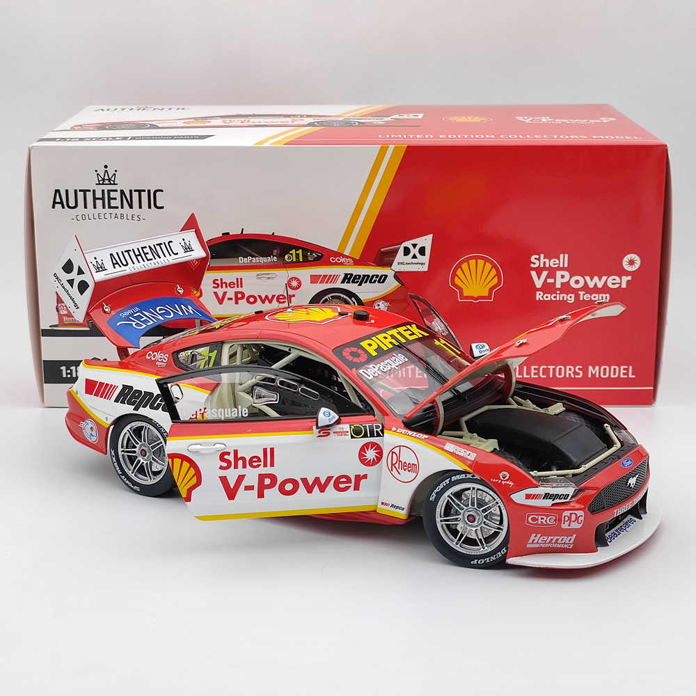 1/18 Authentique SHELL V-POWER RACING #11 FORD MUSTANG GT 2021 ANTON DE PASQUALE'S Toys Car Cadeau