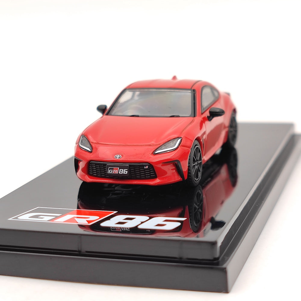 Hobby Japan 1/64 TOYOTA GR86 RZ 3BA-ZN8 RED HJ641048AR Diecast Model Car Collection Auto Toys Gifts(Ships from the United States)