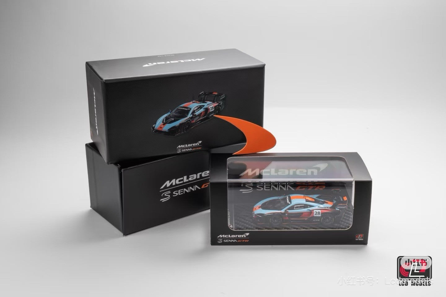 LCD Models 1:64 Senna GTR Gulf Livery 2025 APAxpo Foshan Exclusive Gifts