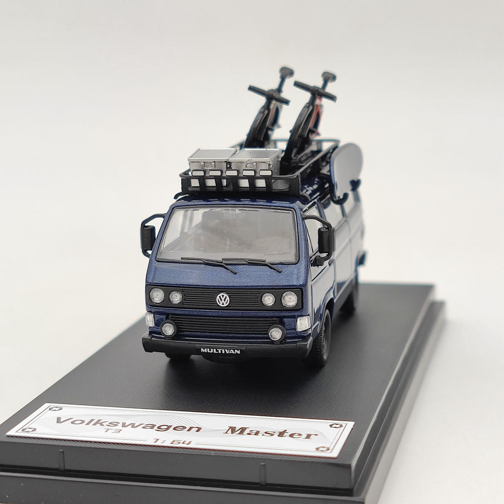 Master 1:64 Porsche B32 & VW T3 Multivan 1985 Van With Accessories Diecast Toys Car Models Miniature Hobby Exquisite Gifts