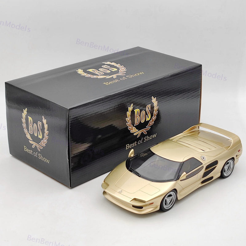 1:18 BOS Vector M12 Gold 1995 BOS376 Resin Model Car Limited Collection