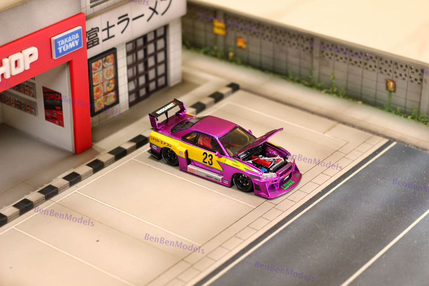 Pre-sale 1:64 SW LBWK ER34 #23 Chromed Purple Special Edition Diecast Limited