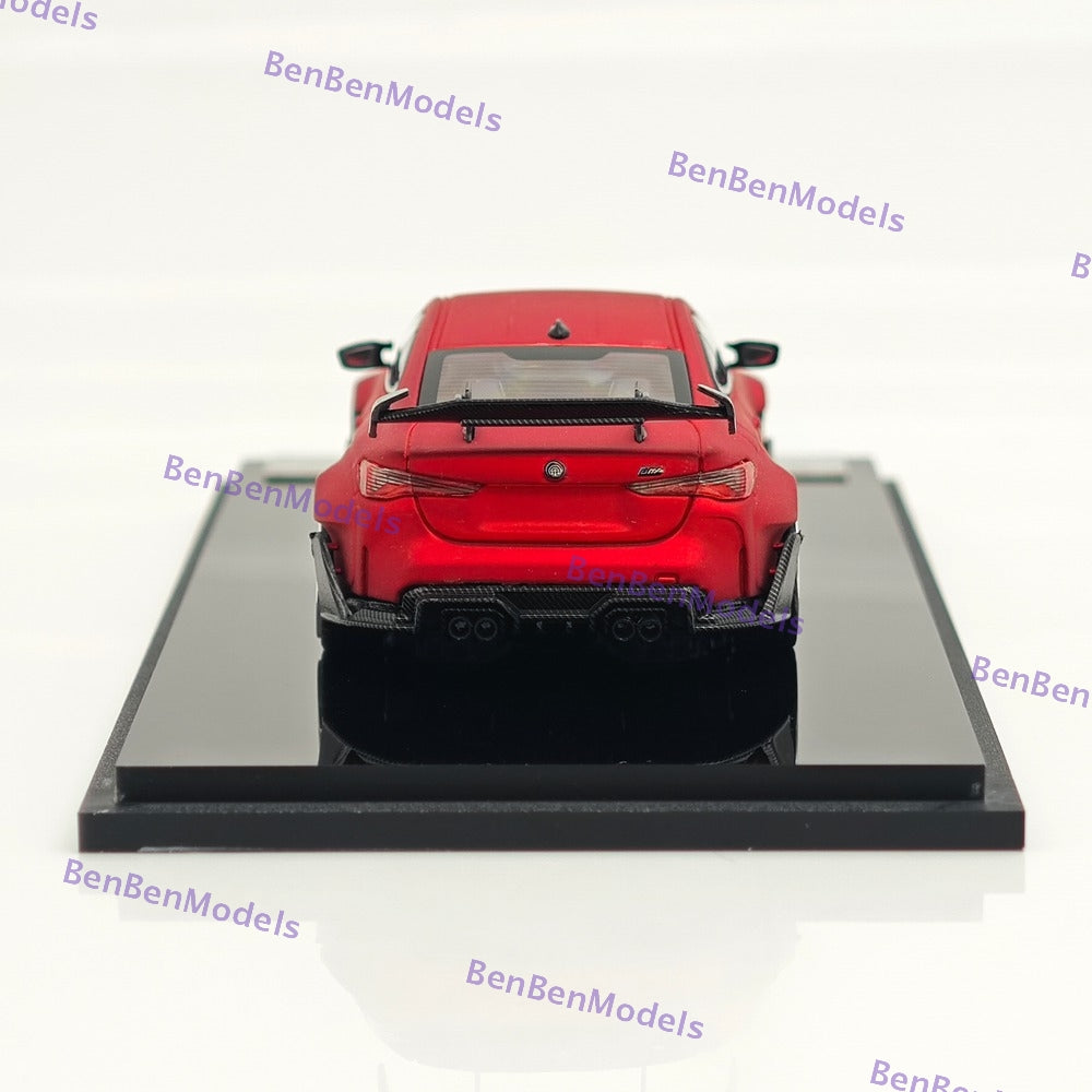 1:64 SW BMW M4 G82 Sports Model Limited 499 Red Diecast Model Car Miniature