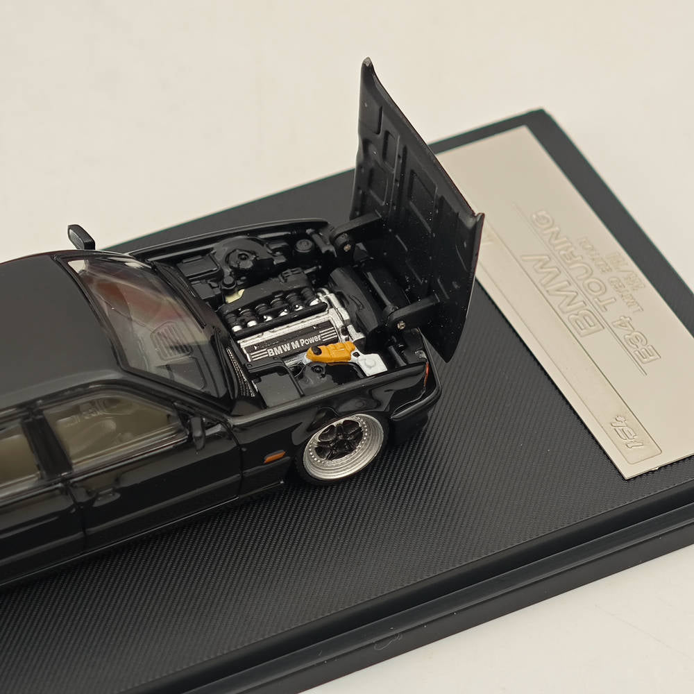 Mortal 1:64 BMW E34 M5 TOURING Wagon Openable Hood Diecast Toys Car Models Hobby Collection Gifts