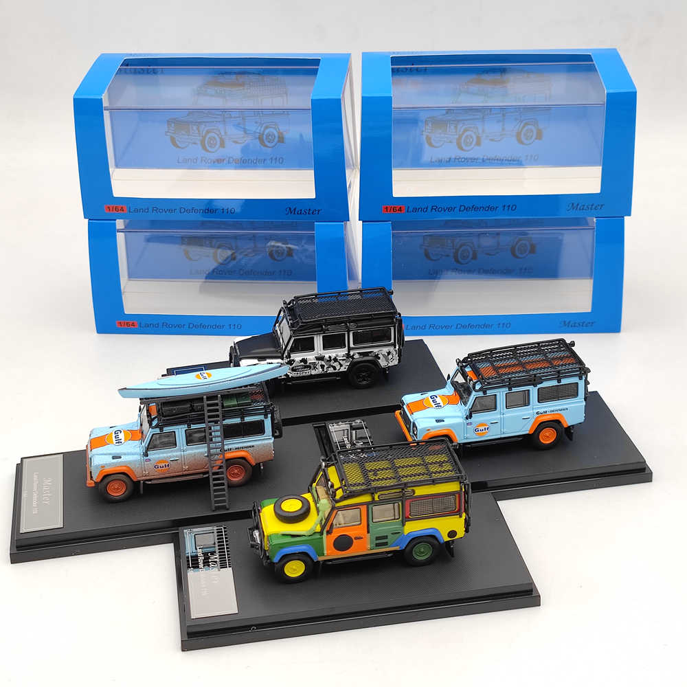 New Master 1:64 Land Rover Defender Gulf Camping Camouflage Diecast Toys Car Models Miniature Vehicle Hobby Collection Gifts