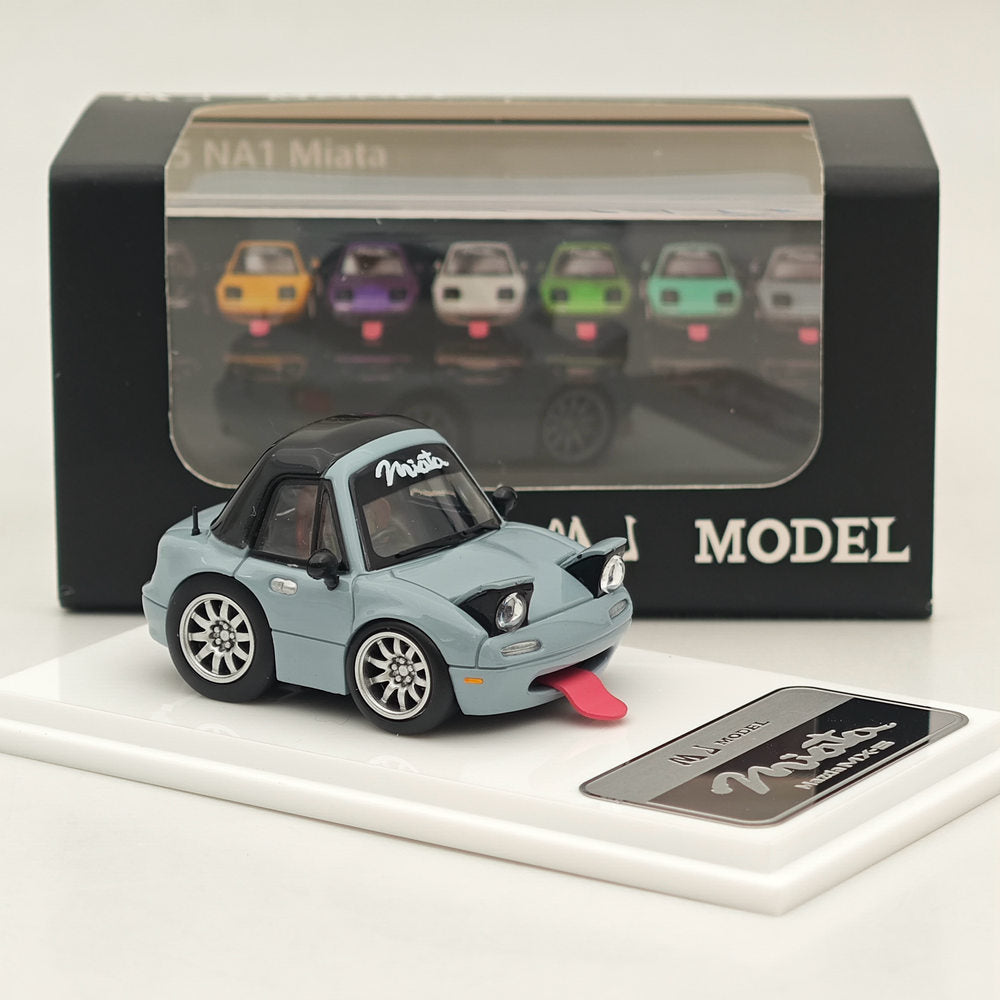 MJ 1:64 Miniature Mazda mx5 Q miata na Resin Car Models Toys Hobby Collection Gifts Limited Edition