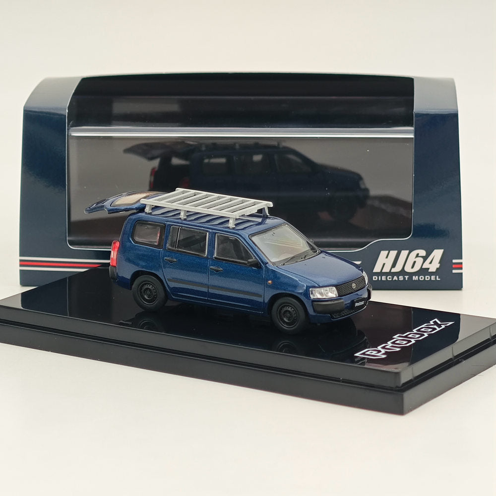 1/64 Hobby Japan Toyota PROBOX Customized ver. with ROOF CARRIER Blue HJ642062BL