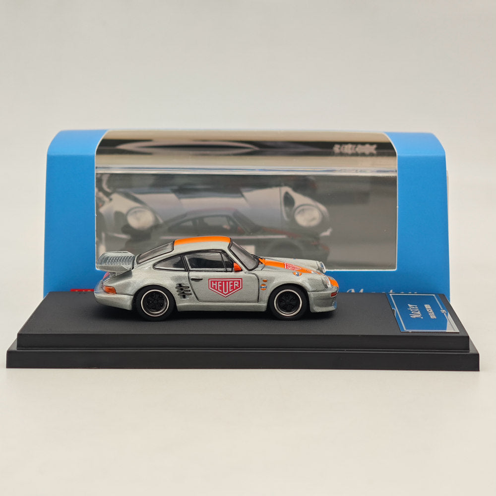 Master 1:64 Reins Porsche 930 Black Bird 2024 HEC Gulf Diecast Toys Car Models Collection Gifts Limited Edition
