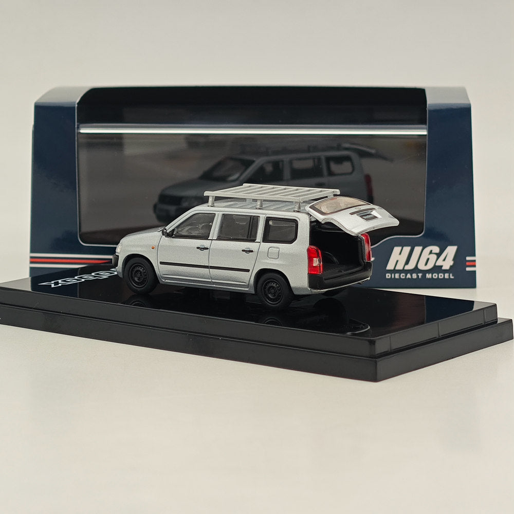 1/64 Hobby Japan Toyota PROBOX Customized ver. w/ROOF CARRIER Silver HJ642062S