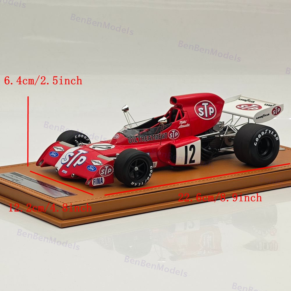 Tecno 1/18 March 721X 1972 Belgium GP Driver Niki Lauda #12 TM18-288B Ltd 125 Pc