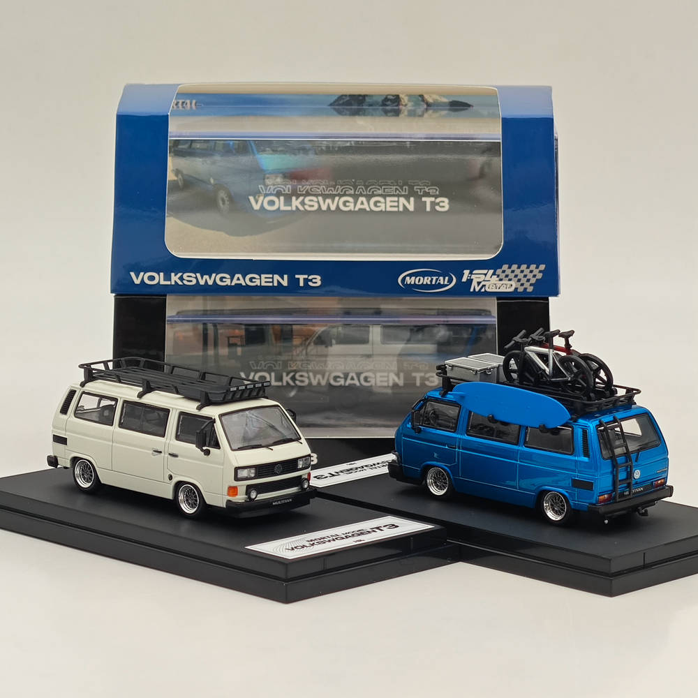 Mortal 1:64 Volkswagen VW T3 Van Collection Diecast Toys Car Models Miniature Hobby Gifts